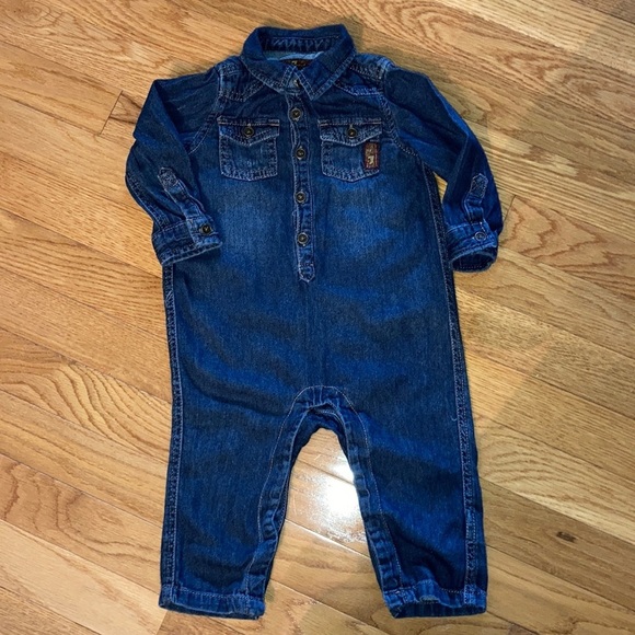 7 for all mankind denim jumpsuit - Picture 1 of 5
